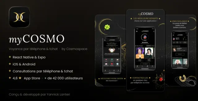 Interface de l’application MyCosmo